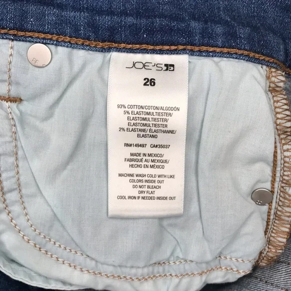 Joe’s High-Rise Straight Leg Raw-Hem Women’s Jeans - Size: 26 - Picture 12 of 16